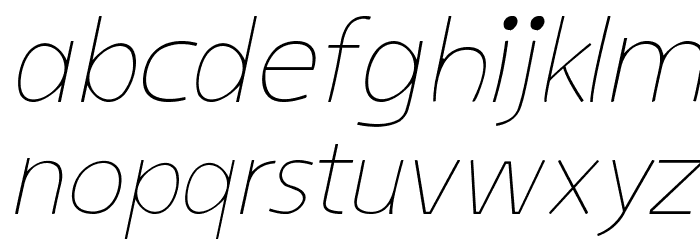 kiddySans-LightItalic Font LOWERCASE