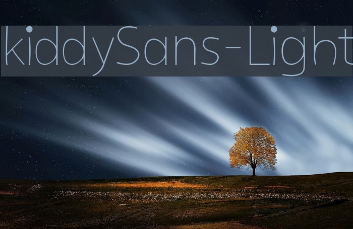 kiddySans-Light Font examples