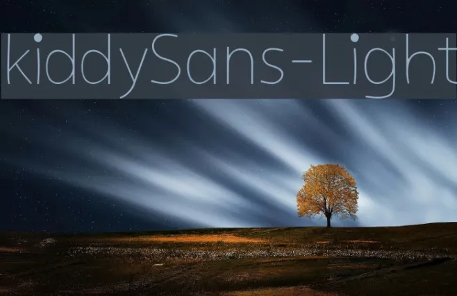 kiddySans-Light Example 2