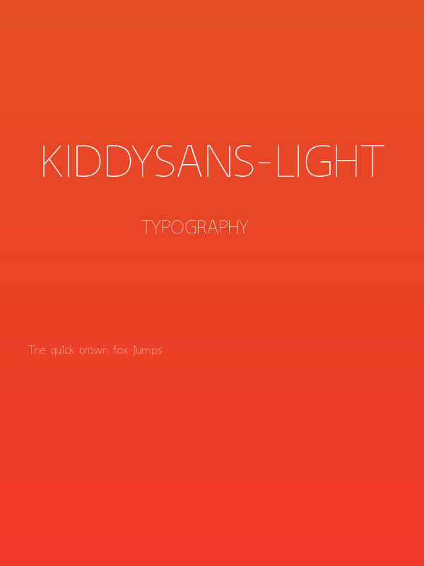 kiddySans-Light Poster