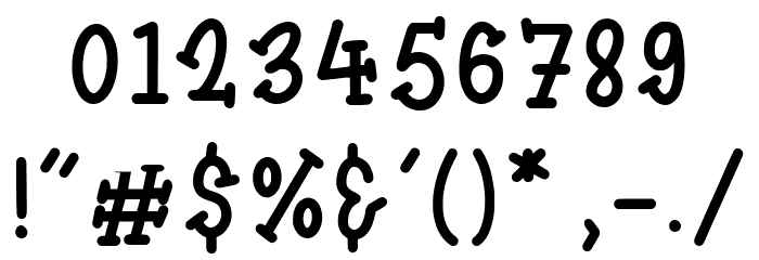 kidsfun Font OTHER CHARS