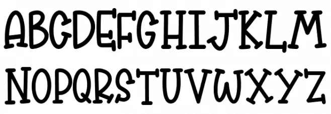 kidsfun Шрифта ВЕРХНИЙ