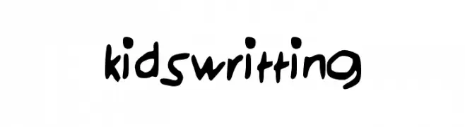 kidswritting  Frei Schriftart Herunterladen