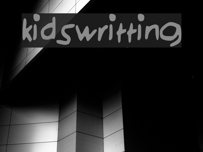kidswritting Font examples