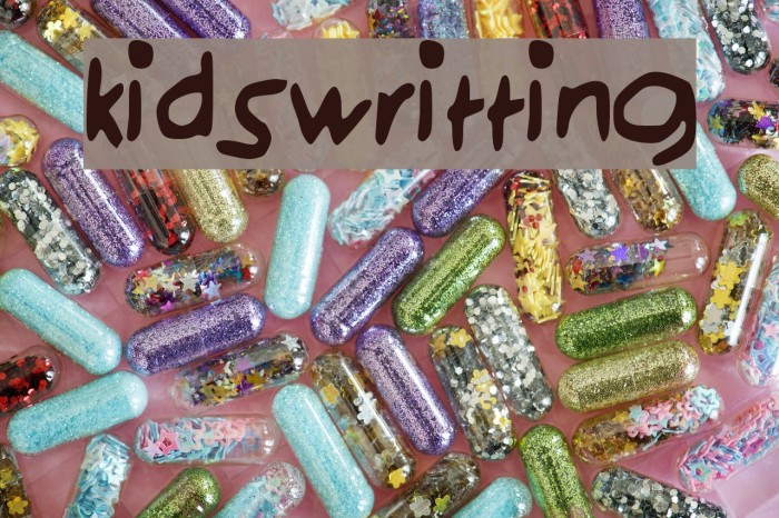 kidswritting Font examples
