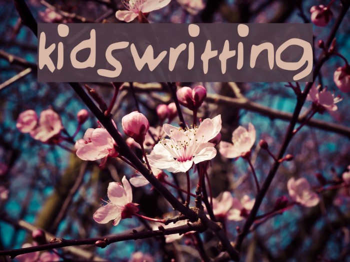 kidswritting Font examples