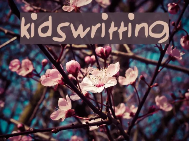 kidswritting Example 3