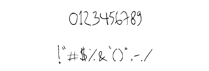 killerpanda Font OTHER CHARS