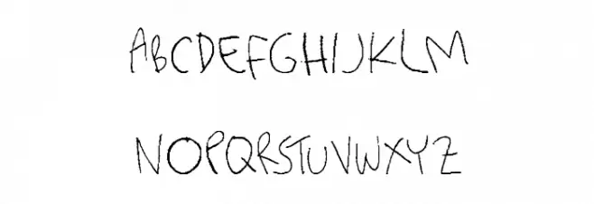 killerpanda Font UPPERCASE