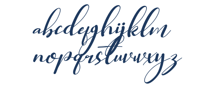 kimberlly lovely Italic Lowercase