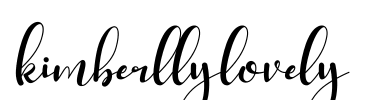 kimberlly lovely  フリーフォントのダウンロード
