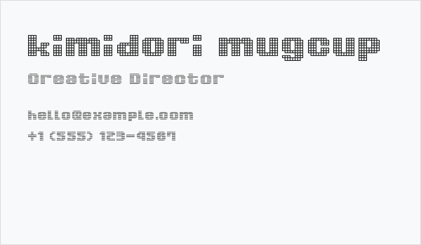 kimidori mugcup Business Card