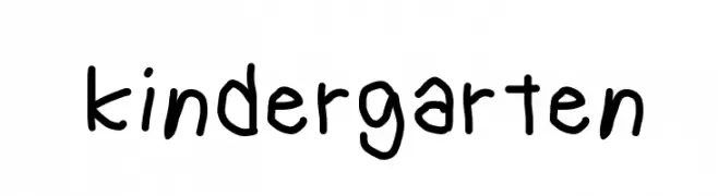 kindergarten  baixar fontes gratis