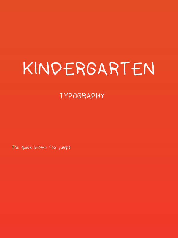 kindergarten Poster