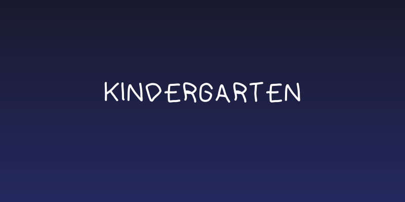 kindergarten Social Header