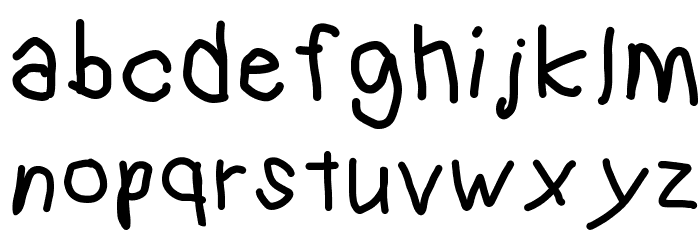 kindergarten Font LOWERCASE