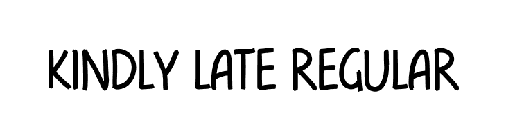 kindly late Regular  لخطوط تنزيل