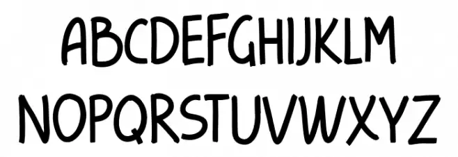 kindly late Regular Шрифта ВЕРХНИЙ