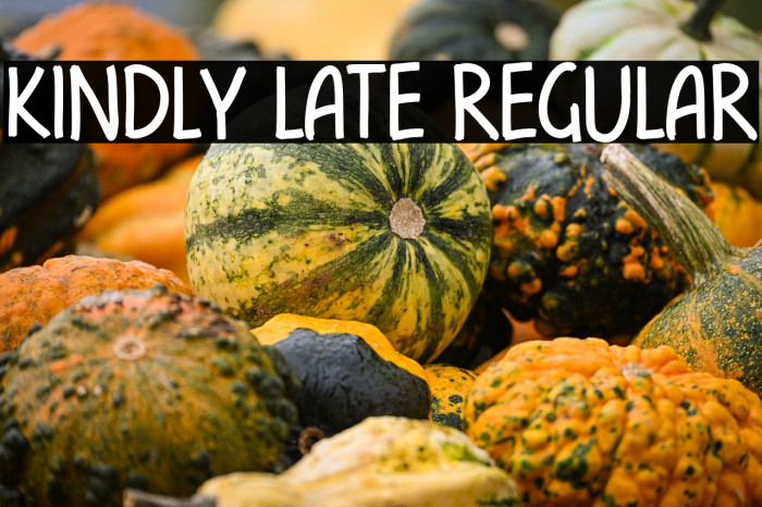 kindly late Regular Example 1