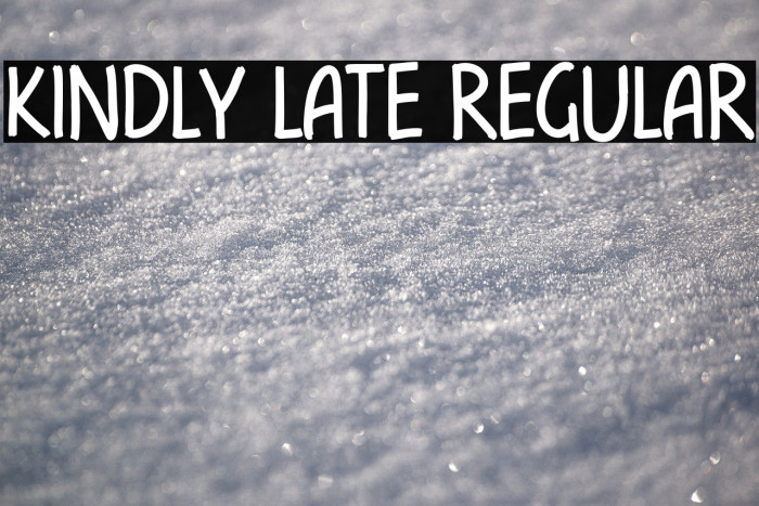 kindly late Regular Example 2