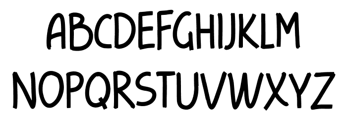 kindly late Regular Font LOWERCASE