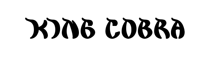 king cobra  免费字体下载