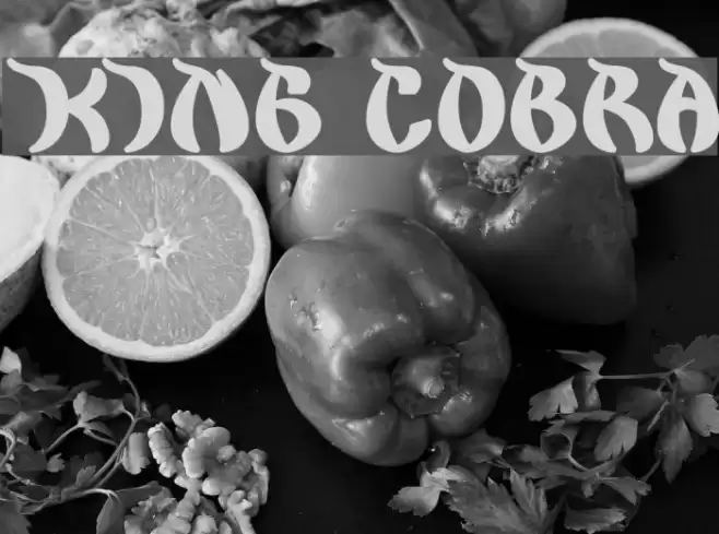 king cobra Font examples