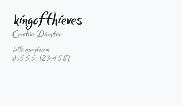 kingofthieves Business Card