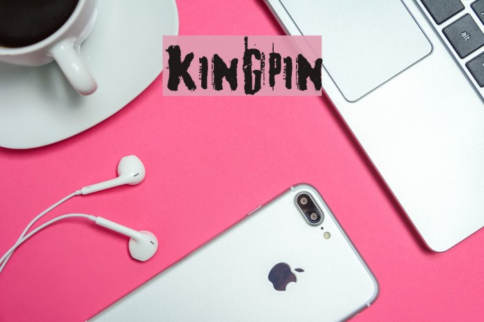 kingpin Font examples
