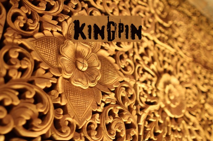 kingpin Font examples