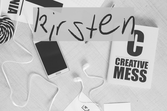 kirsten Font examples