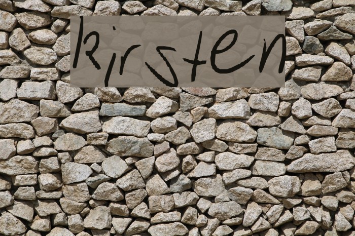 kirsten Font examples