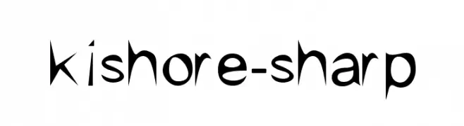 kishore-sharp  免费字体下载