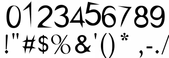 kishore-sharp Font OTHER CHARS