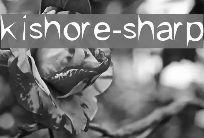 kishore-sharp Font examples