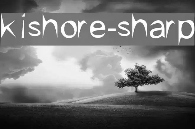 kishore-sharp Font examples