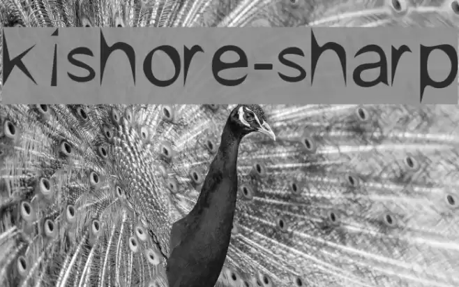 kishore-sharp Font examples