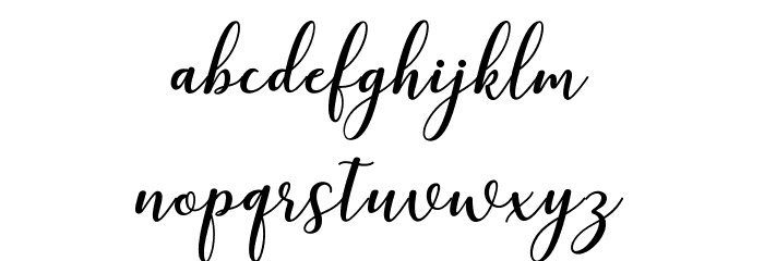 kissitademo Font LOWERCASE