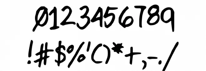 kitType Font OTHER CHARS