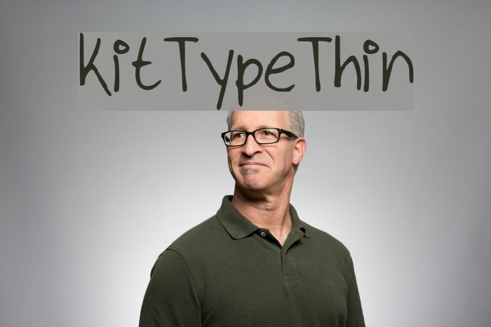 kitTypeThin Font examples