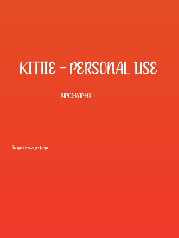 kittie - personal use Poster