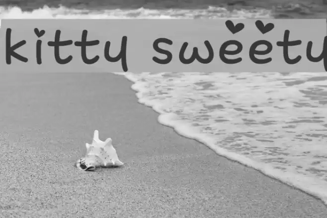 kitty sweety Font examples