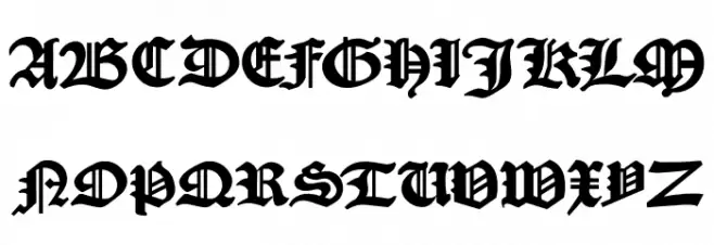 KJV 1611 Fonte MAIÚSCULAS