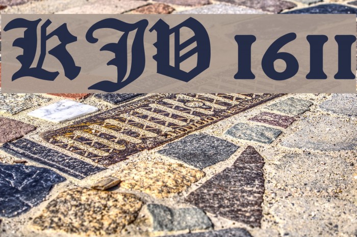 KJV 1611 Font examples