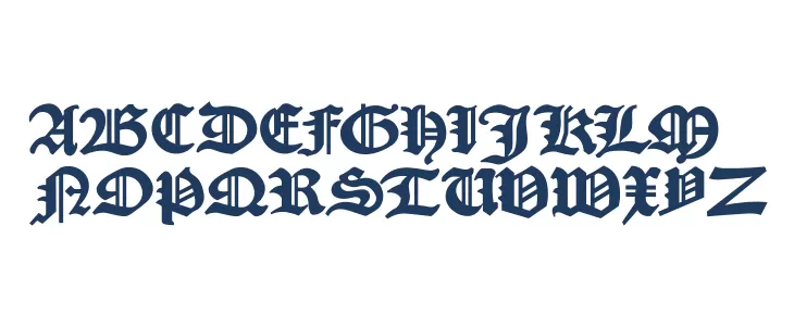 KJV1611 خط أحرف كبيرة