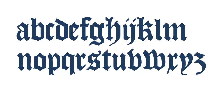 KJV1611 خط أحرف صغيرة