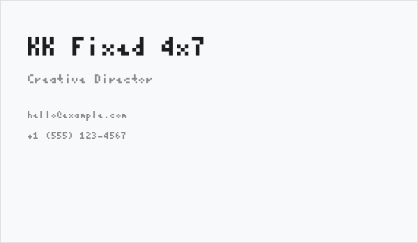 KK Fixed 4x7 Business Card