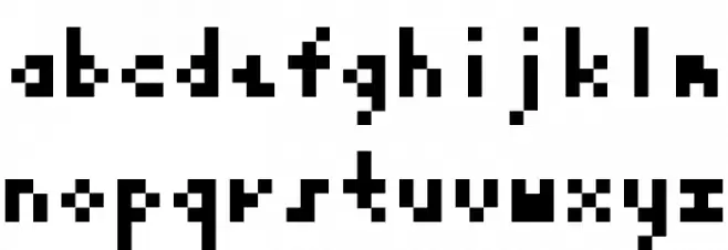 KK Fixed 4x7 字体 小写
