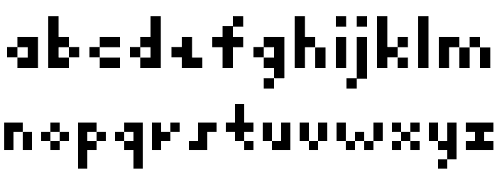 KK Px7 Font LOWERCASE