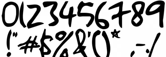 kkontagion print Bold Font OTHER CHARS